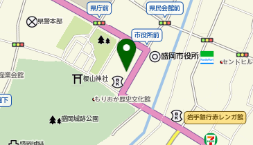盛岡市 上田公民館の地図画像