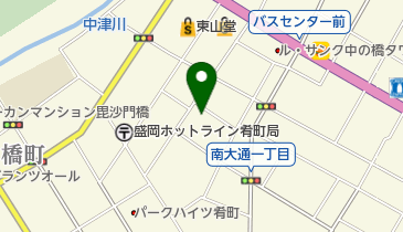 盛岡市役所 福祉施設 杜陵老人福祉センターの地図画像