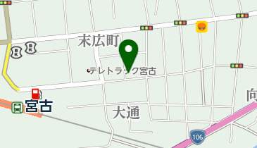 ヘアーザメルローズ(HAIRTHEMELROSE)の地図画像