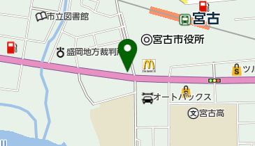 ジャノメミシン宮古店の地図画像
