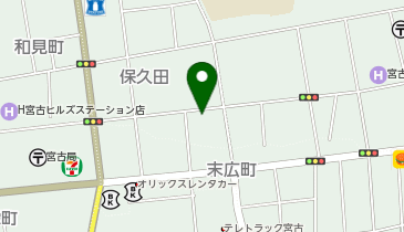 味や食堂の地図画像