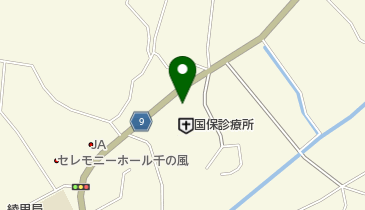 綾里地区公民館の地図画像