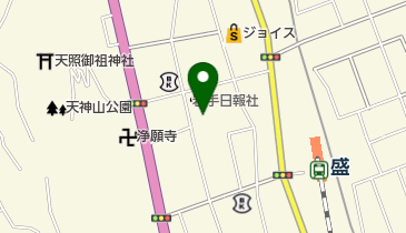 中源呉服店の地図画像