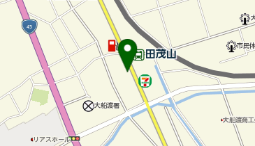 マツダ大船渡店の地図画像