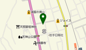 西村洋服店の地図画像