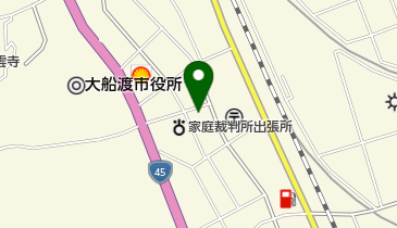 大船渡区検察庁の地図画像