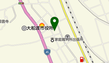 三陸中部森林管理署の地図画像