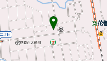 弐萬圓堂花巻店の地図画像