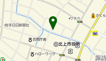 ダイアナ北上の地図画像