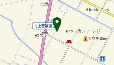 すしグルメアメリカンワールド北上店の地図画像