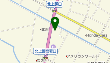 やまなか家北上店の地図画像