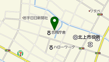 岩手県 北上地区合同庁舎 県南広域振興局 きたかみ就労・生活支援フロアの地図画像