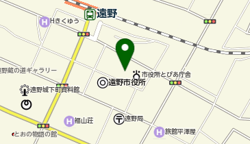 遠野商業開発とぴあの地図画像