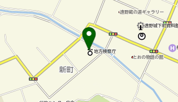 遠野区検察庁の地図画像