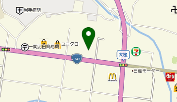 ネクサス一関店の地図画像