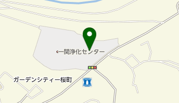 岩手県 一関地区合同庁舎 一関浄化センターの地図画像