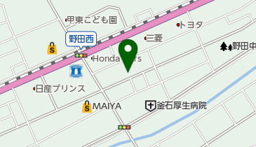 あけぼの理容室の地図画像