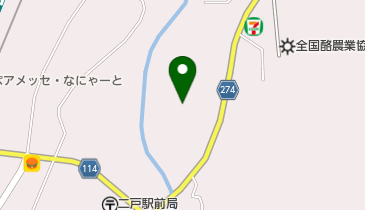 二戸青果市場の地図画像