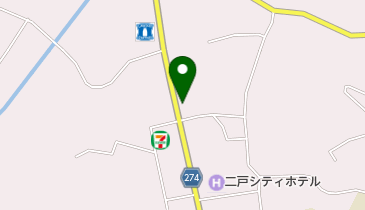 明治牛乳二戸宅配センターの地図画像