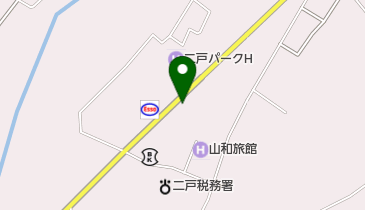 あらや食堂八幡下の地図画像