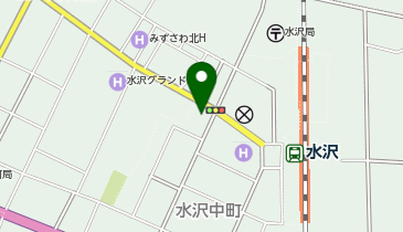 わたぼうし水沢店の地図画像