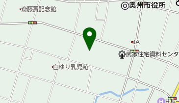 奥州市役所 水沢地域 水沢地域交流館アスピアの地図画像