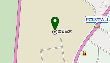 岩手高教組盛岡農業高校分会の地図画像