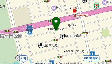 仙台画材サンタロットの地図画像