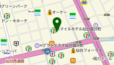 ムサシヤハンドバッグの地図画像