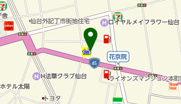 池坊仙台支部の地図画像