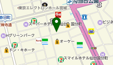 ハッシュパピー仙台店の地図画像