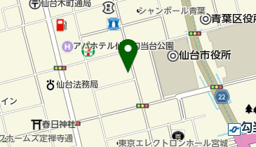 宮城県バスケットボール協会の地図画像