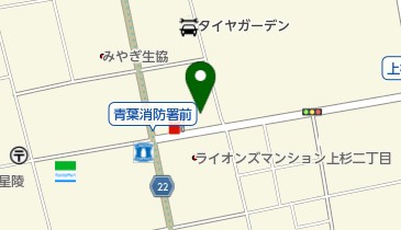 元旦ビューティ工業株式会社東北支店の地図画像