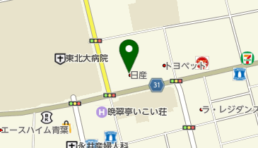 宮城日産自動車株式会社 木町通店の地図画像