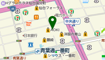 株式会社八百長商店大町支店の地図画像