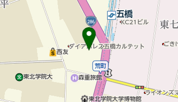 社団法人仙台歯科医師会 在宅訪問・障害者・休日夜間歯科診療所の地図画像