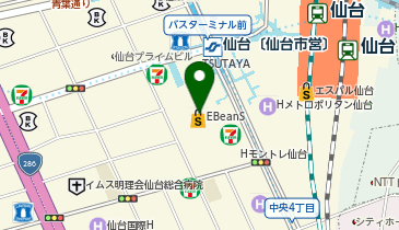 アニメイト仙台の地図画像