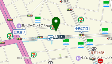 セコム保険サービス株式会社東北支店の地図画像
