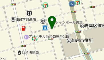 北海道建設業信用保証株式会社東北支店の地図画像