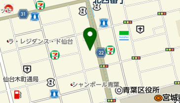 宮城県生命保険協会の地図画像