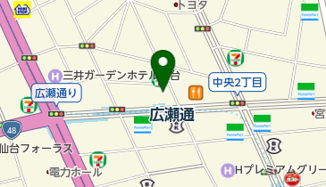 下越物産株式会社東北支店の地図画像