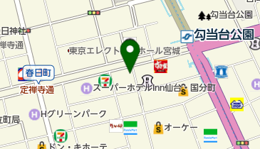 麻雀定禅寺クラブの地図画像