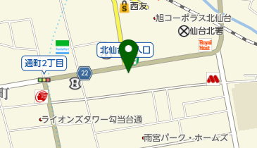 なかむらファミリーヘアーサロン北仙台店の地図画像