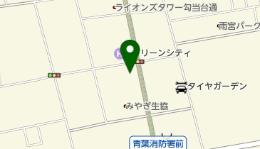 富士理容室の地図画像