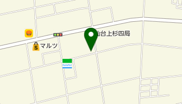 やくわ理容所の地図画像