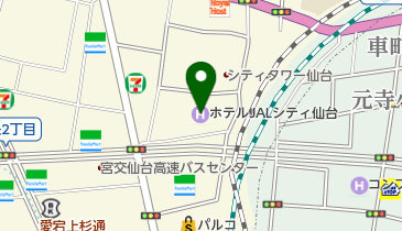 和旬楽・JALシティ仙台の地図画像