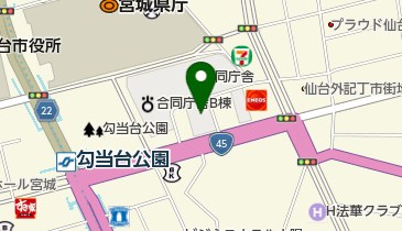 東北管区行政評価局 総務課・人事・調整の地図画像