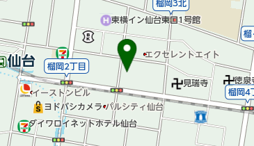 株式会社戸上電機製作所東北支店の地図画像