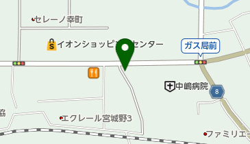 美容室プラティーヌの地図画像