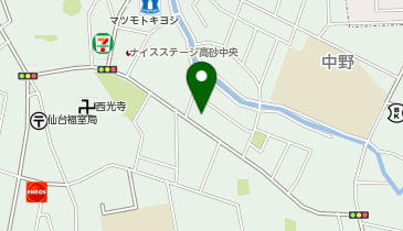 クマガイヘアーサロンの地図画像